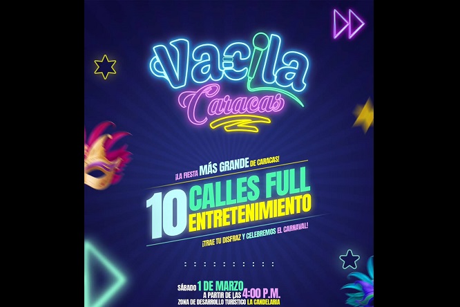 ‘Vacila Caracas’ a la vuelta de la esquina ¡La Candelaria te espera este 1ro de marzo! - FOTO